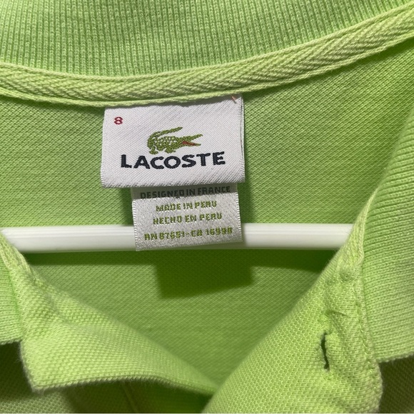 Men’s Lacoste Green XL Polo - Picture 3 of 6